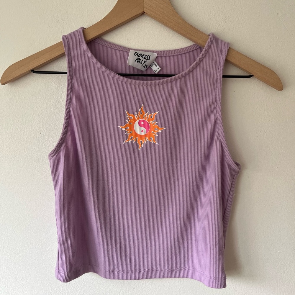 Princess Polly Cropped Ribbed Tank